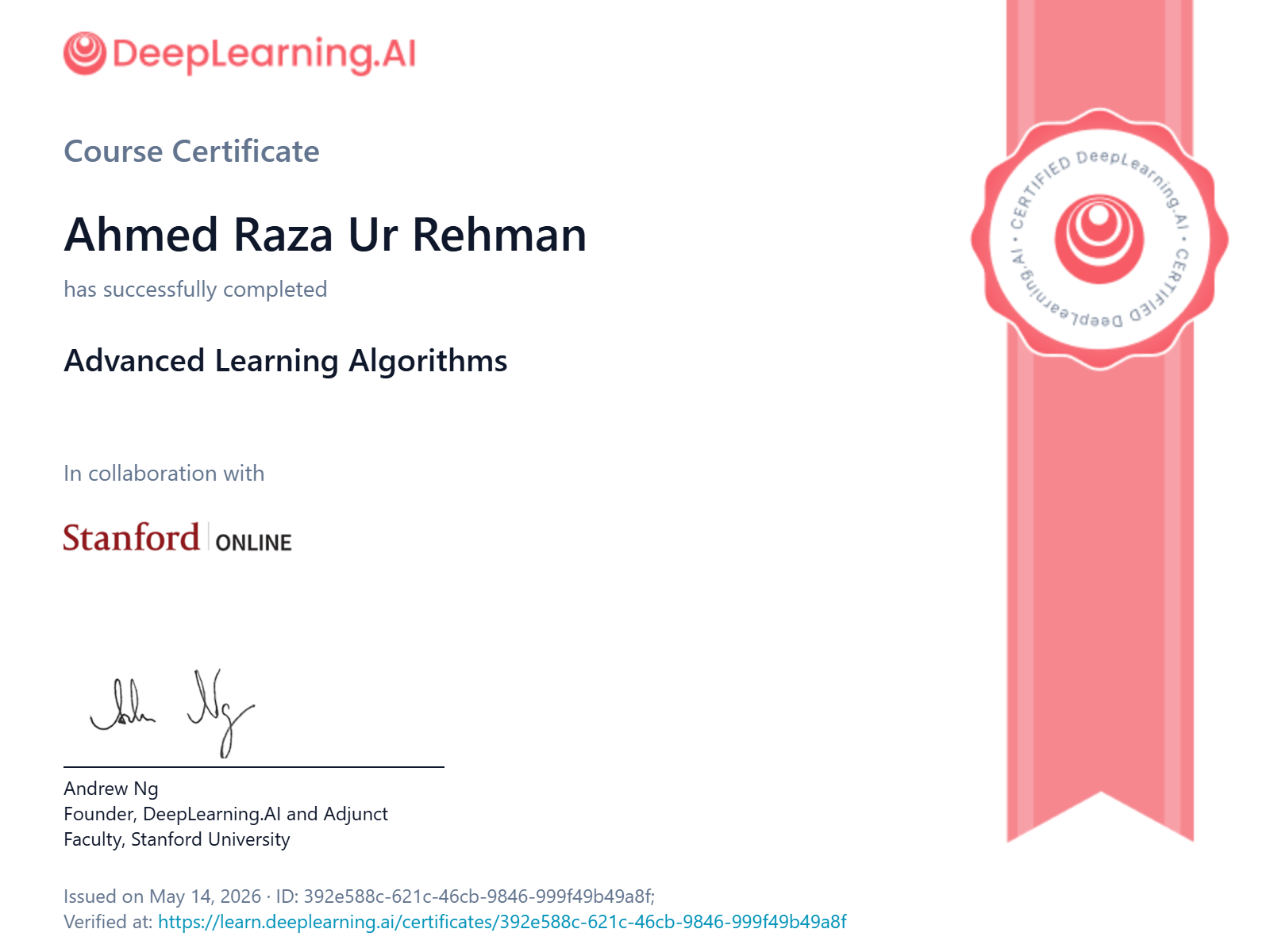 Advanced Learning Algorithms